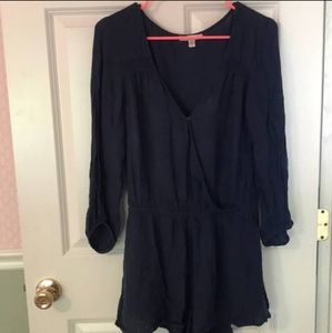 Navy blue romper